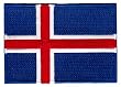 Iceland Flag Embroidered Patch Icelandic Iron-On National Emblem