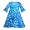 Girlfriends by Anita G - Girls Long Sleeve Dress, Blue (Size 4)