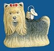 Glistening Yorkie Ornament