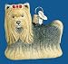 Glistening Yorkie Ornament
