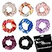 Bundle Monster 8pc Womens Fancy Shawl Scarf Fashion Polyester Scarves Solid Color Mixed Lot - Set 9