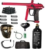 2008 Spyder PILOT Paintball Marker GUN Sniper Set - RED