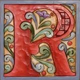 Jim Shore Heartwood Creek Monogram Letter R Figurine 4013215R