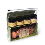 Gilden Tree Complete Healthy Feet Kit - Each Kit Contains a Small 1-oz Sampler Jar of the Softening Spa Soak, Exfoliating Foot Scrub, Healing Foot Cream and 95% Shea Butter Balm with the Addition of the Amazing Terra-cotta Footscrubber in a Reusable Zip-glide Bag.
