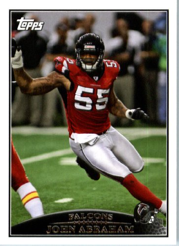 2009 Topps NFL Football Card # 178 John Abraham Atlanta Falcons - Mint Condition & Shipped In A Protective Screwdown Display Case!