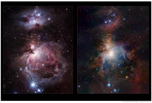 Astronomy Poster - ESO - eso1006c - Infrared/visible comparison of the full V...