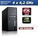 Quad Core PC System Rechner AMD Bulldozer FX-4170 4 x 4,2 GHz | 8 GB RAM | 500 GB Festplatte | 22x DVD Brenner | NVidia GeForce GT630 2048 MB | 7.1 Soundchip | Gigabit LAN | 420 Watt (silent) Netzteil | Cardreader | Asus Mainboard | Design Gehäuse
