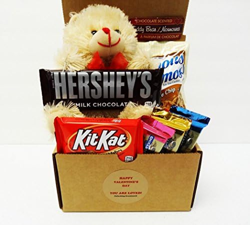 Unlocking Greatness Valentine Chocolate Scented Teddy Bear Gift Basket