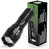 EcoGear FX LED Flashlight (TK120): Professional LED Flashlight for Camping, Security, Tactical and General Use - Offers a Zoom Function, 5 Light Modes and a Memory Light Mode (Batteries Not Included)