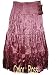 Ladies Sizes S/M/L/XL Filament Velour Knit Crussed Pannier Full Tier Skirts