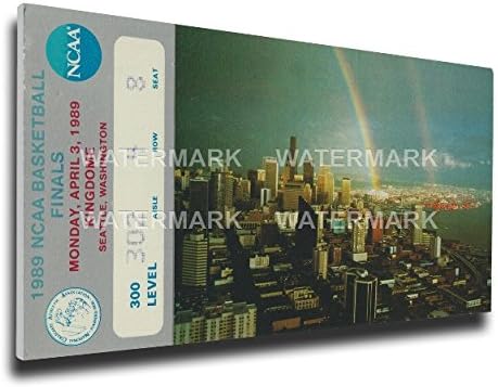 1989 NCAA Basketball Finals Mega Ticket - Michigan Wolverines