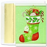 Stitched Stocking Christmas Cards