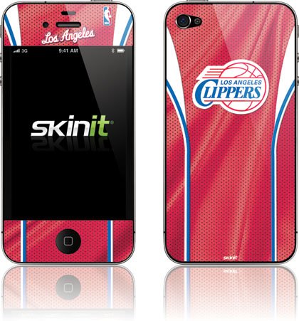 Skinit Los Angeles Clippers Jersey Vinyl Skin for Apple iPhone 4 / 4S