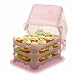Cupcake Courier 36-Cupcake Plastic Storage Container, Petal Pink