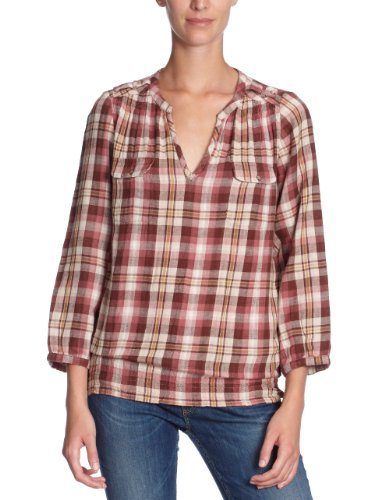 Fornarina Damen Bluse  BIR4349C666C7, Gr. 36 (S), Mehrfarbig (C7 - ceryse) Preisvergleich