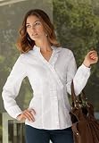 Chadwicks Ruffle-Front Poplin Top