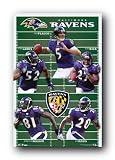 Baltimore Ravens Poster 22.5X34 Flacco Rice Lewis 1087