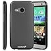 Fosmon DURA-FROST Smooth Durable & Flexible Slim Fit TPU Case Cover for HTC One Remix (HTC One Mini 2) (Black)