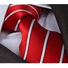 Krawatte von Mailando, mit Streifen, rot- weiss