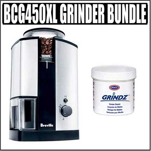 Cover image : Breville BCG450XL Ikon Conical Burr Grinder ＋Cleaner Bundle
