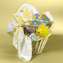 Bath Time For Baby Ducky Gift Basket--Medium