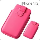 iPhone4/4S スリーブタイプレザージャケット/ピンク