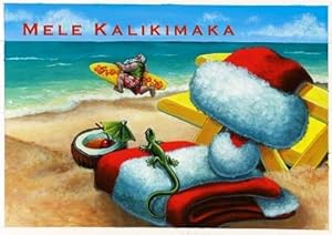 Amazon.com : Hawaiian Christmas Cards Box of 10 Going Surfing Santa