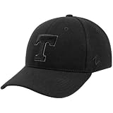 Zephyr Tennessee Volunteers Black Fadeout Fitted Hat