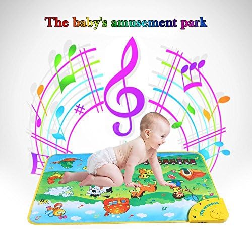 Musical Learning Farm Flash Music Carpet Blanket Touch Toy for Baby Kids B6C3