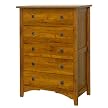 Childcraft Mission Oak 5 Drawer Dresser