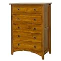 Childcraft Mission Oak 5 Drawer Dresser