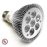 Lightkiwi UL Listed PAR30 7x2W LED Dimmable Warm White (3000k) Wide Angle Flood Light