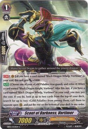 Cardfight!! Vanguard TCG - Scout of Darkness, Vortimer (EB03/033EN) - Cavalry of Black Steel