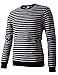 REGNA X Basic Men's Long Sleeve Crew Round Neck Knit Sweater