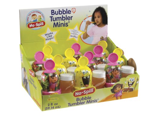 Little Kids Nickelodeon No Spill Bubble Tumbler Minis Party Pack, 12-Piece