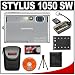 Olympus Stylus 1050 SW 10.1MP Waterproof / Shockproof Digital Camera (Silver) + 4GB MicroSD Card + Spare Li-42B Battery + Case + Accessory Kit