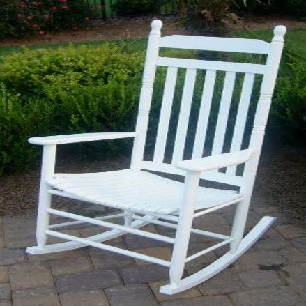 Classic Slat Seat Adult Rocker Green