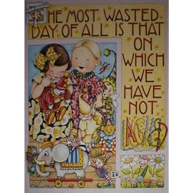 Set of 8 Mary Engelbreit "Wasted Day Not Laughed" Note Cards w/ Envelopes