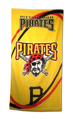 Pittsburgh Pirates Fiber Reactive Pool/Beach/Bath Towel (Team Color)