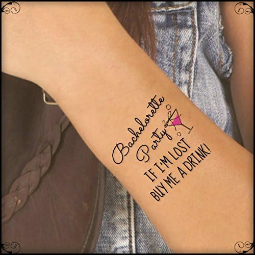 Temporary Tattoo 4 Bachelorette Party Ultra Thin Quality Tattoos
