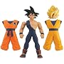 DragonBallZ 4" Quick Change Figures Goku and Super Saiyan Goku