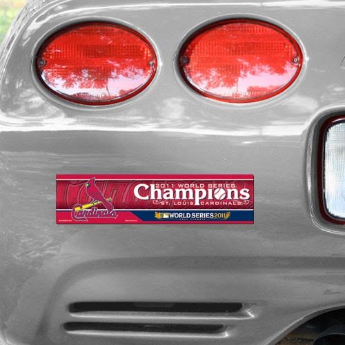 St. Louis Cardinals 2011 World Series Champions 3x12 Bumper Strip
