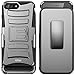 iPhone 8 Plus Case, E LV iPhone 7 Plus Case Belt Clip / Kickstand - Dual Layer Rugged Armor Holster Defender Full Body Protective Case Cover for Apple iPhone 7 Plus / iPhone 8 Plus [GUNMETAL]
