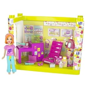 Polly Pocket Designables Mix 'n' Match Electronics Shop Lea Doll