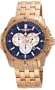 Chase-Durer Men's 850.8BRG Crossfire 18K Rose Gold-Plated Stainless Steel Chronograph Watch