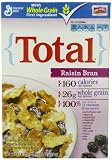 Total cereal crunchy whole grain Wheat&bran flakes whole grain Wheat, raisins, sugar, calcium carbonate, corn bran, corn sy (016000275133)