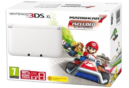 Nintendo Handheld Console 3DS XL -  White Mario Kart 7: Limited Edition (Nintendo 3DS)