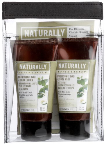 Upper Canada Soap & Candle Wild Mint Lime Travel Set by Upper Canada Soap & Candle