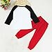 Efaster® 1Set Toddler Baby Boys Letter Printed T-shirt Tops+Pants Outfits Clothes