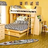 Berg 22-81-XX Sierra Twin Over Full Space Saver Bunk Bed with Desk
